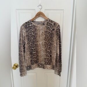 Gaze Beige and Brown Patterned Top